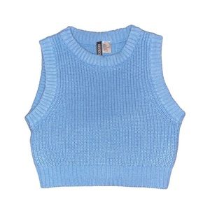 H&M blue sweater vest